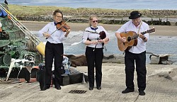 Playing with the Amble Sword Dancers